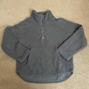 Gray old navy half zip jacket size S